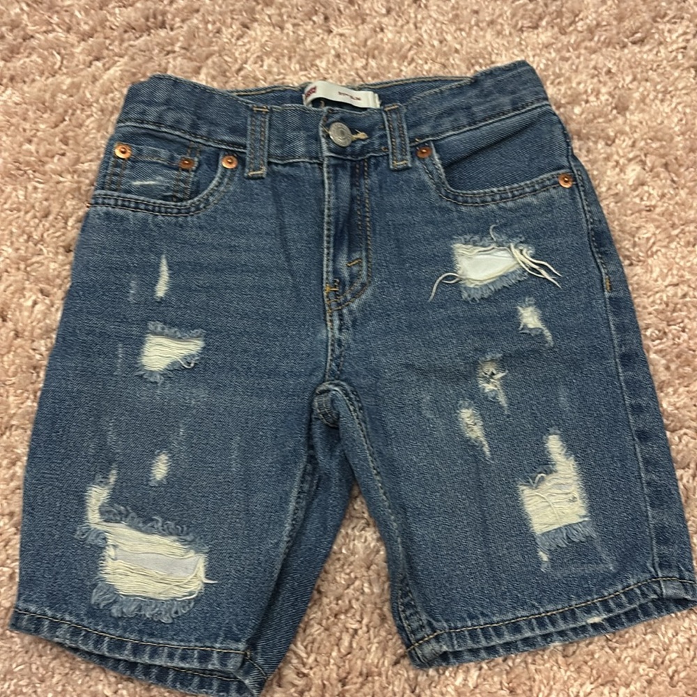 Boys Levi Denim Shorts